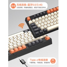 RK987樱桃轴cherry无线三模机械键盘青轴红轴茶轴蓝牙客制化热插拔有线电脑笔记本ipad电竞游戏办公外设104键